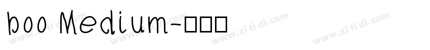 boo Medium字体转换